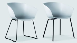Wartezimmerstühle mit Kunststoff-Sitzschale