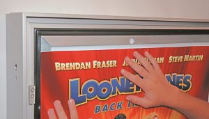 hochwertige City Light-Plakatvitrine einfacher und schneller Plakatwechsel