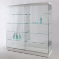 große Schrankvitrine ohne Profilrahmen