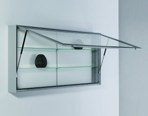 lockable Outdoor-Showcase for wall mounting