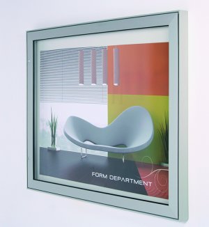 lockable Outdoor-Showcase for wall mounting