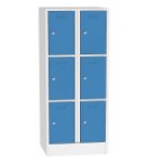 Schließfachschrank 80 x 185 cm mit 6 Schließfächer