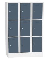 Schließfachschrank 120 x 185 cm mit 9 Schließfächer