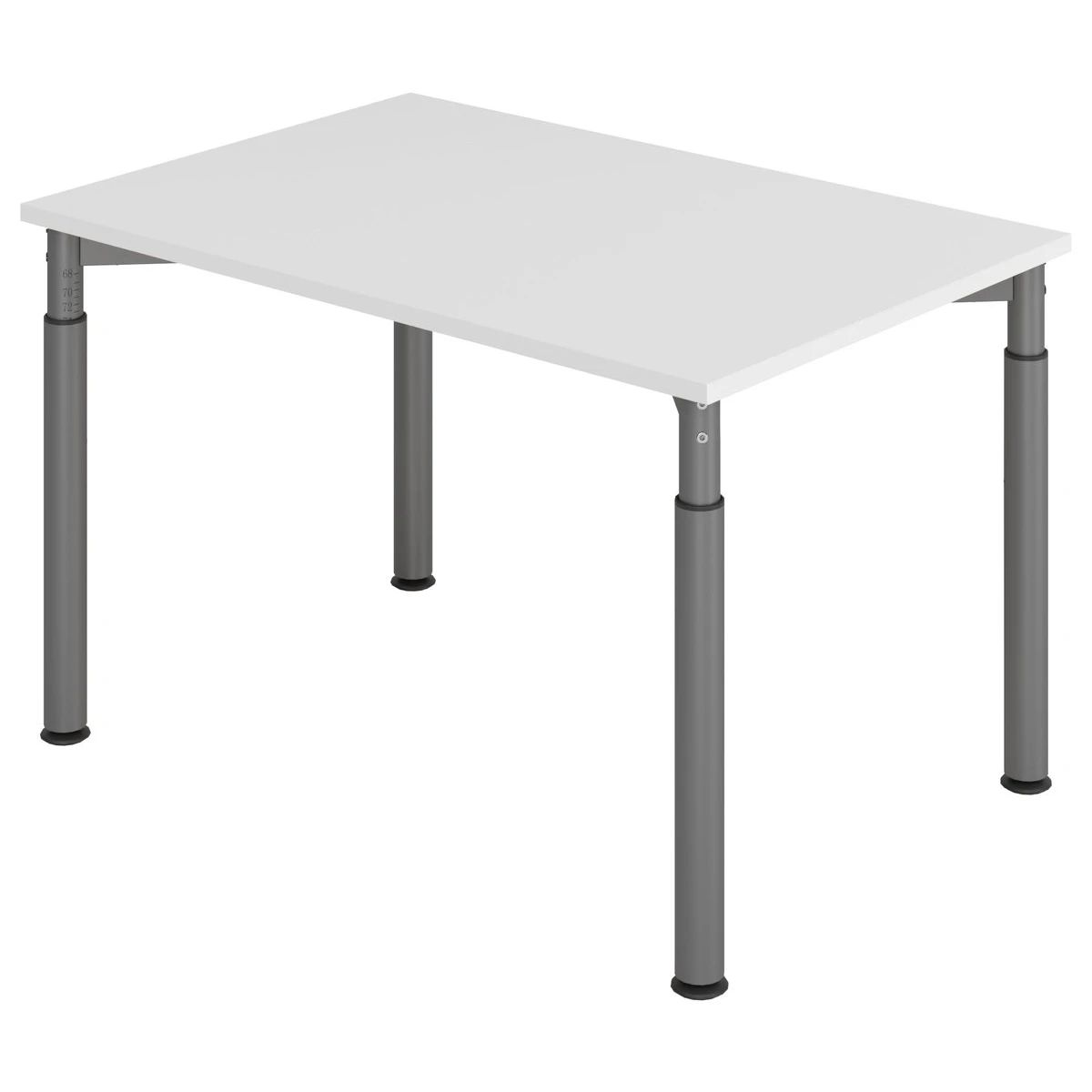 robuster kleiner Schreibtisch 120 x 80 cm Tischplatte in Betondekor