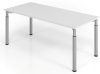 Schreibtisch 180 x 80 cm hellgraue Tischplatte