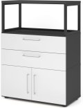 leicht aufbaubarer Büroschrank in 3 Ordnerhöhen