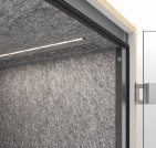 Telefonkabine mit LED-Beleuchtung
