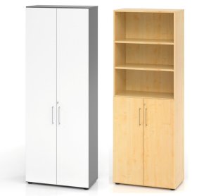 moderner Büroschrank Höhe = 216 cm/ 6 Ordnerhöhen abschließbar