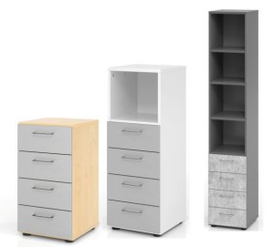 hochwertiger Büroschrank mit 4 Schubladen