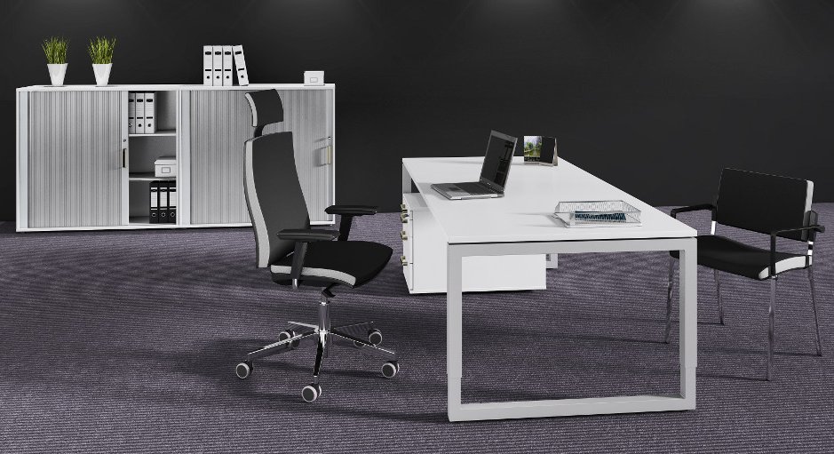 robuster Schreibtisch Arbeitshöhe individuell einstellbar