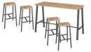 preiswertes Set mit Stehtisch und 4 Barhocker