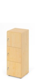 Schließfachschrank mit 3 Schließfächeren