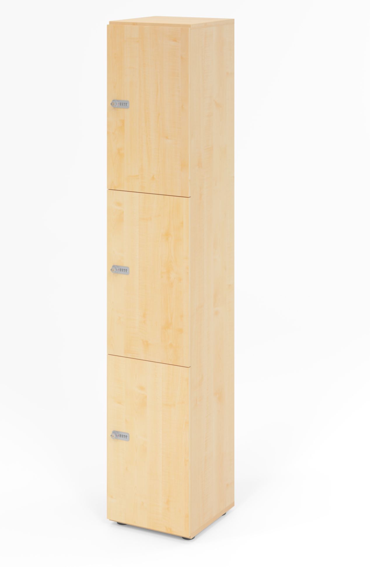 Garderoben-Schließfachenschrank  3 Schließfächern mit Zahlenschlösser und Garderobenhaken