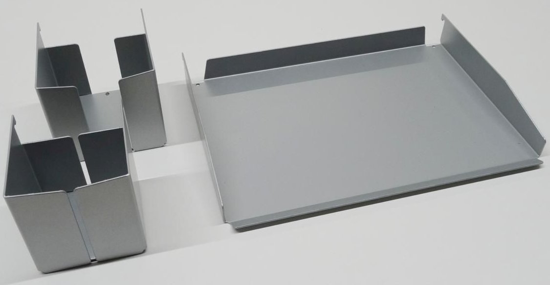 Schreibtischablage-Set aus Metall sichere platzsparende Schreibtischmontage