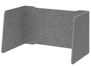 schallabsorbierende Schreibtisch-Einhausung für Schreibtisch-Breite 160 cm