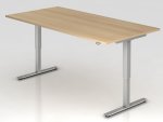 Sitz-Stehbürotisch Eiche