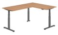 Sitz-Stehbürotisch mit großer Arbeitsfläche