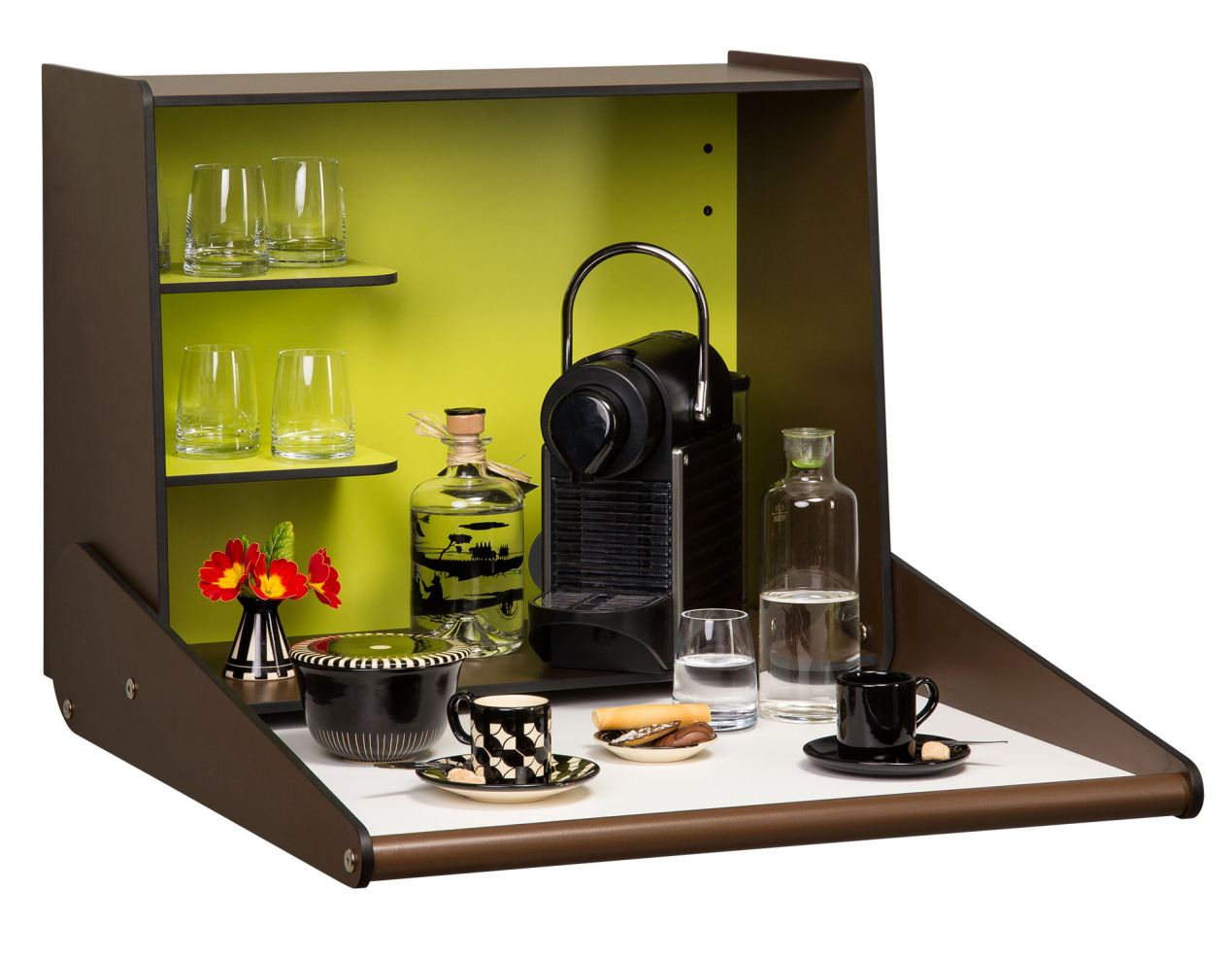 hochklappbare Cafe-Wandbar für Büro