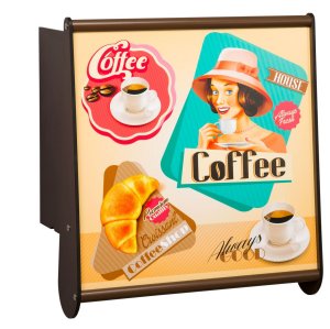 Wandbar für Kaffee-Tee-Getränke