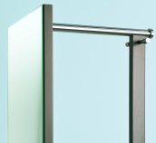 eleganter Standspiegel mit Garderobenstange