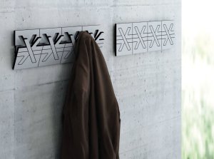 einklappbare Wandgarderobe zu dekorative Wandbordüre einklappbar