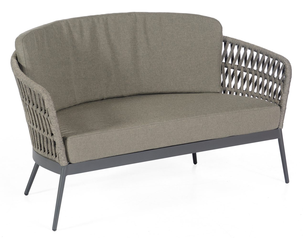 witterungsbeständiges und bequemes Zweisitzer-Gartensofa
