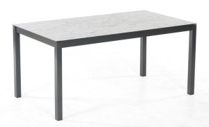 witterungsbeständiger Gartentisch 160 x 90 cm Wendeplatte Granit