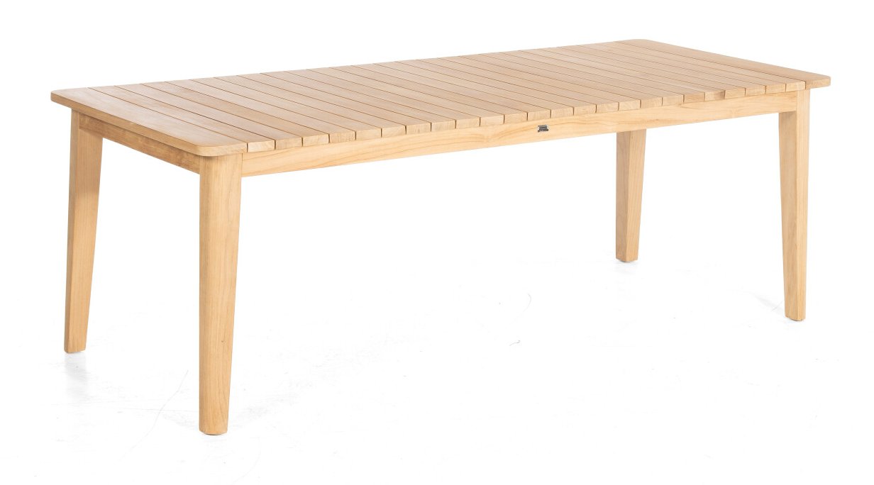 großer Teak-Gartentisch 220 x 90 cm