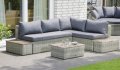 Garten-Geflechteckcouch
