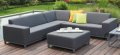 gepolstertes Ecksofa für die Terrasse