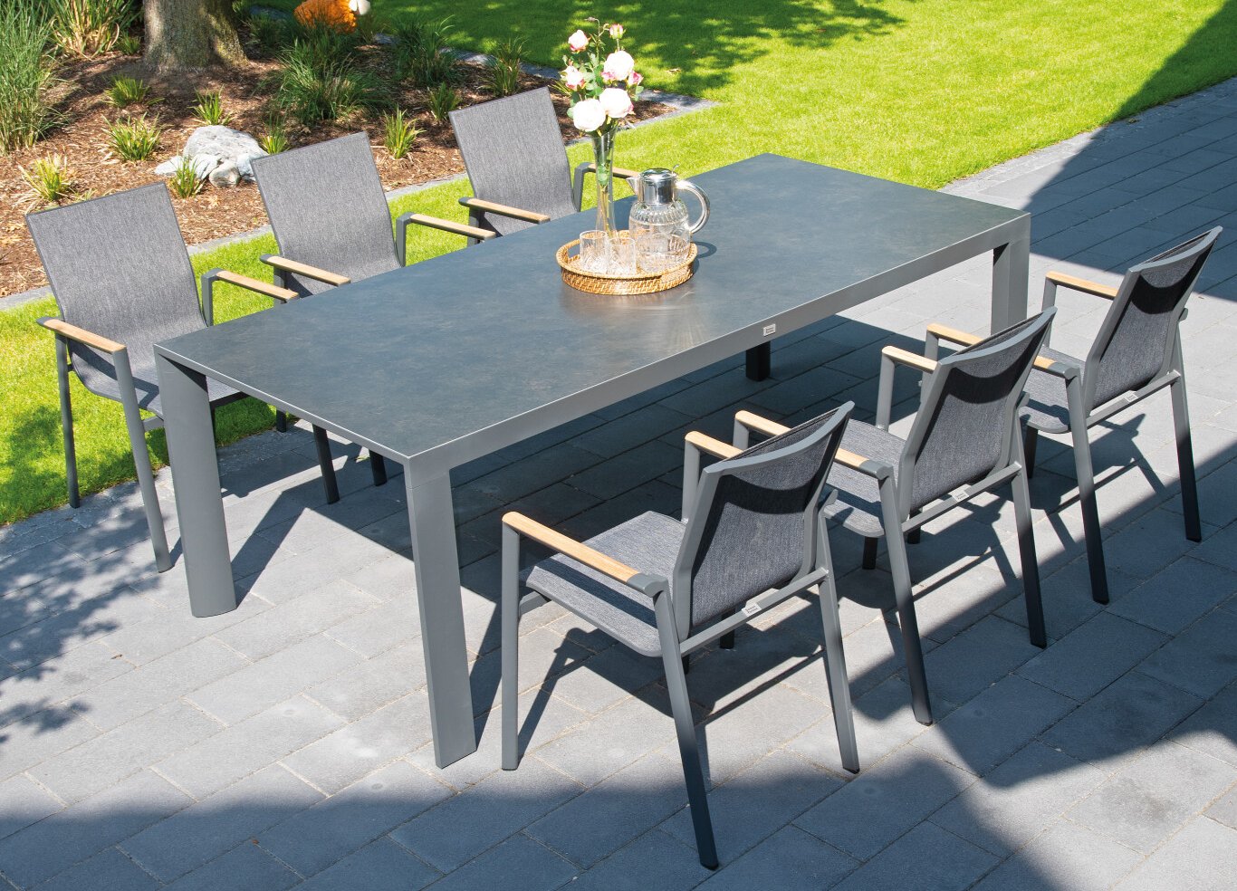 günstiger Gartenstuhl stapelbar atmungsaktiver Stuhlbezug