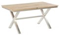 Edelstahl-Teak-Gartentisch