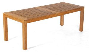 hochwertiger preiswerter Massivholz-Gartentisch witterungsbeständig
