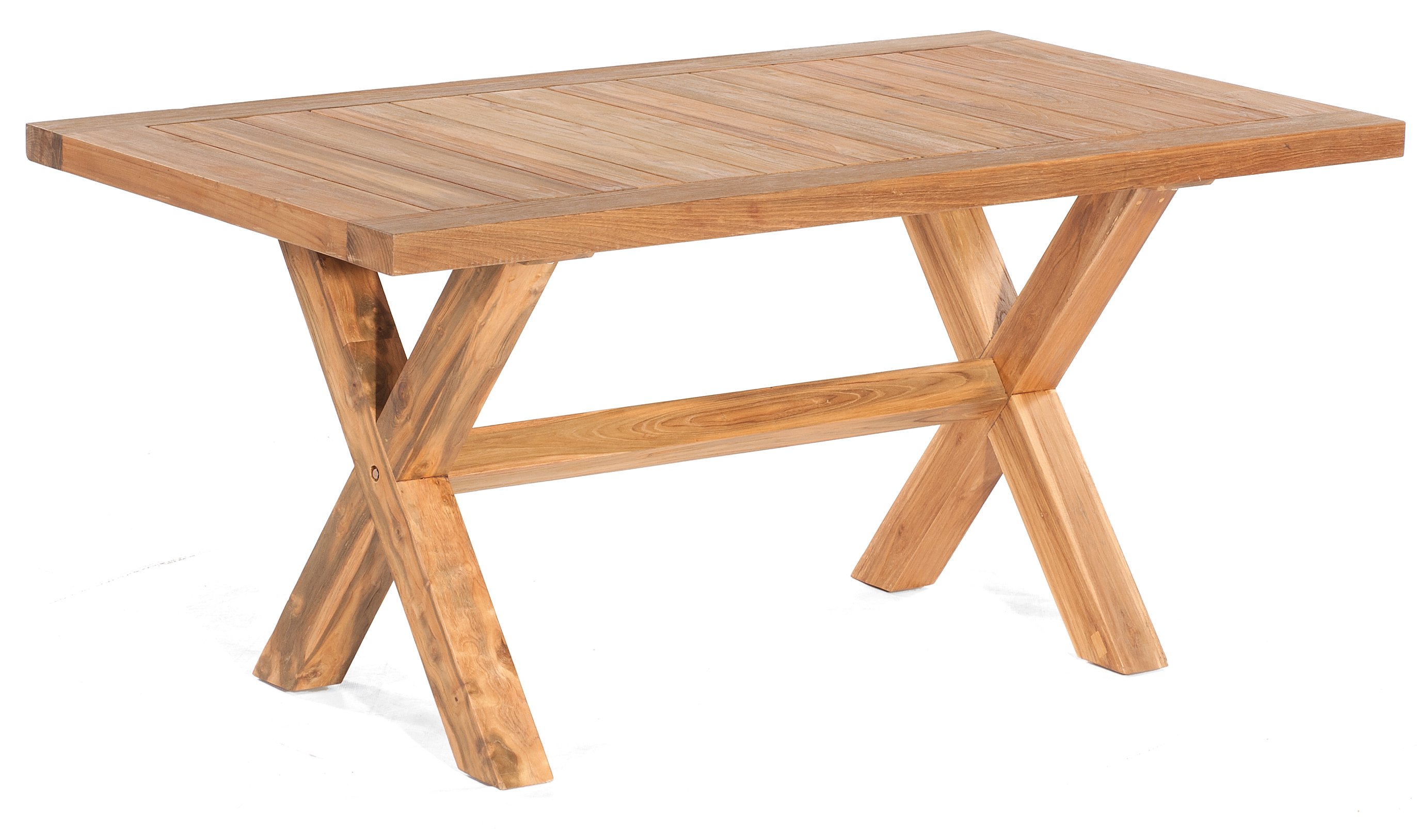 robuster wetterfester Old Teak-Gartentisch massiv BreitexTiefe = 160x90 cm