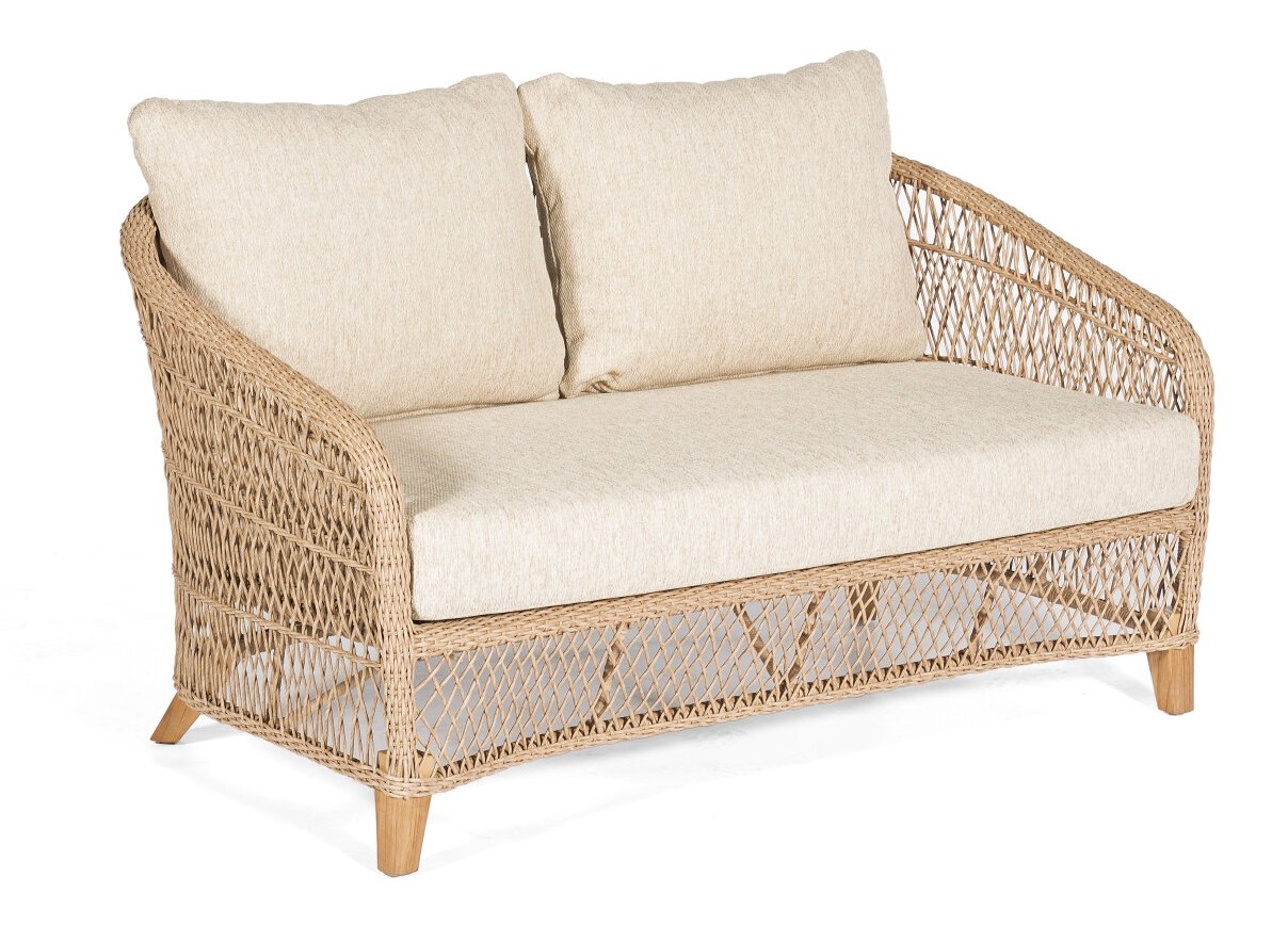 schönes Zweisitzer-Gartensofa witterungsbeständig