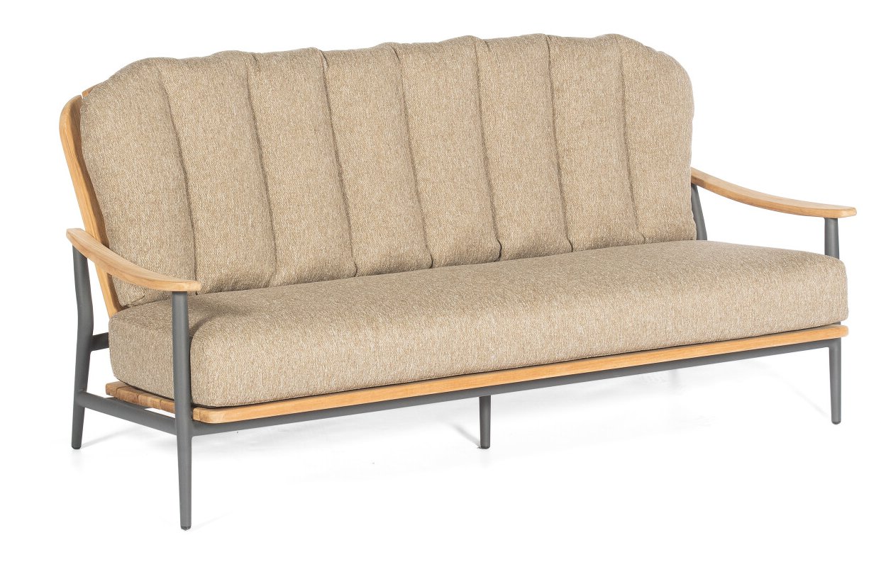 komfortable 3-Sitzer-Sofa für Garten und Terrasse