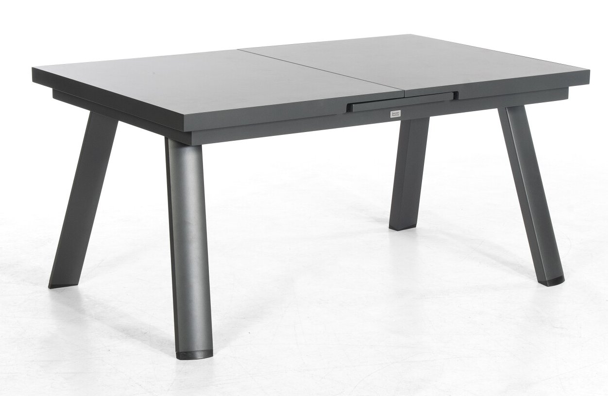 massiver Ausziehtisch (160 / 200 x 100) für den Außenbereich