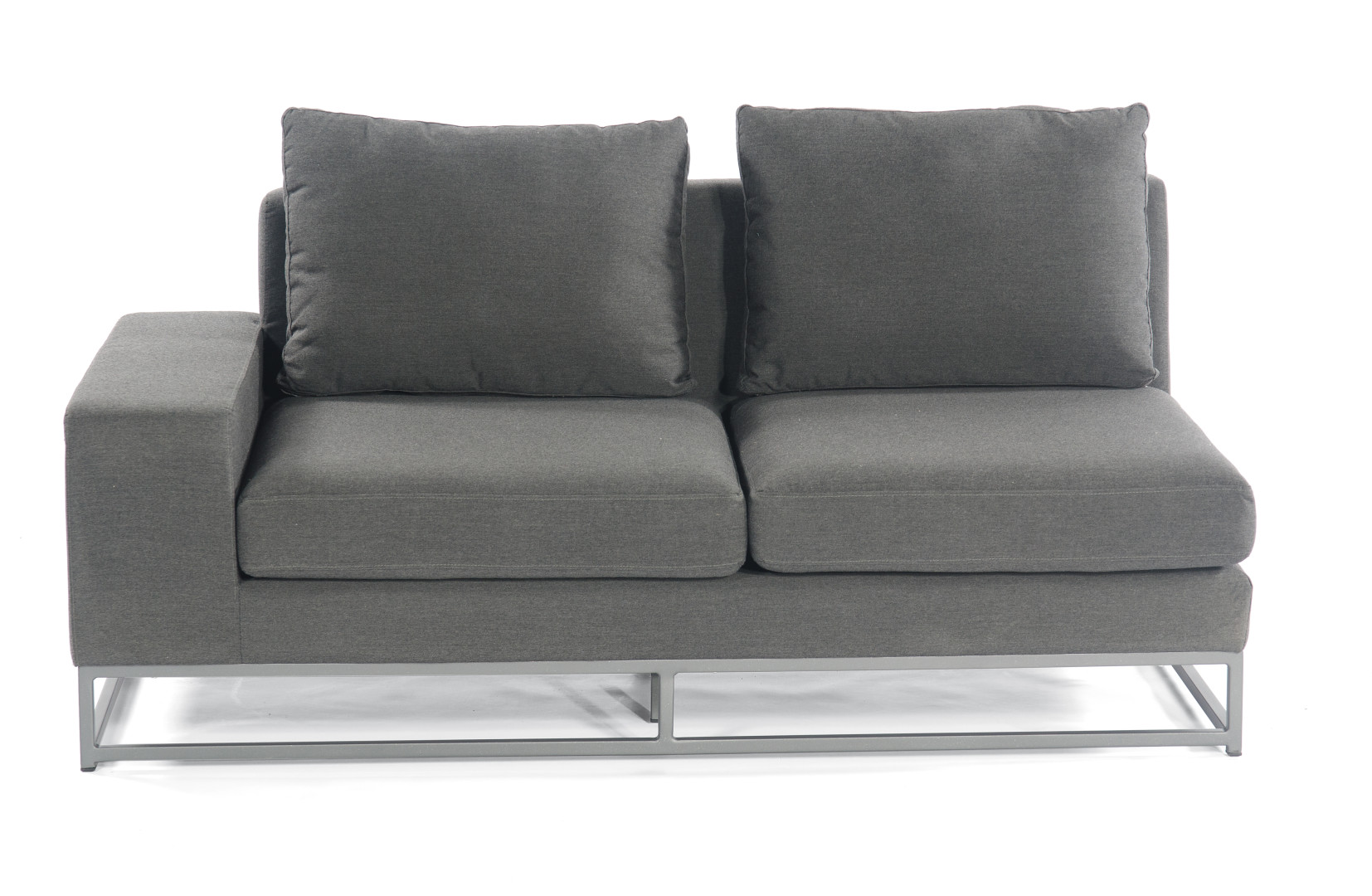 Outdoor-Polstercouch mit einem witterungsbeständigen Couchbezug