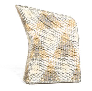 robuster Geflecht-Gartensessel mit einem hochwertigen Kunststoffgeflecht