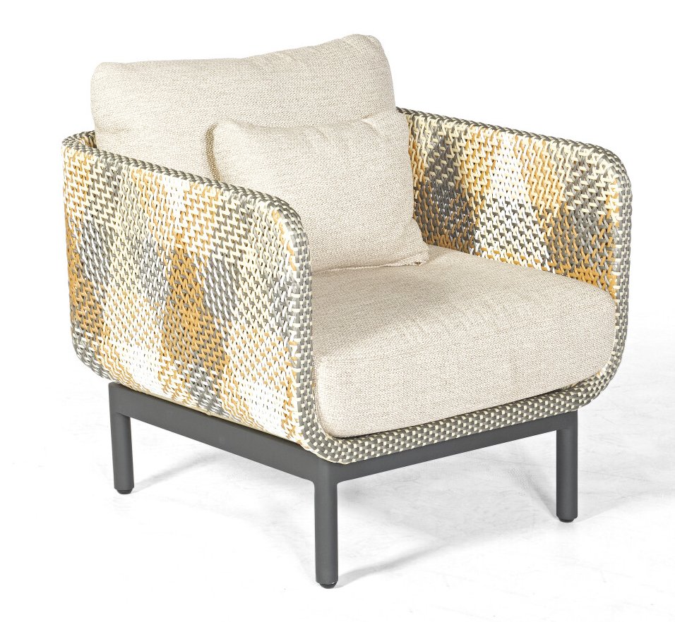 bequemer Lounge-Sessel für Terrasse und Garten