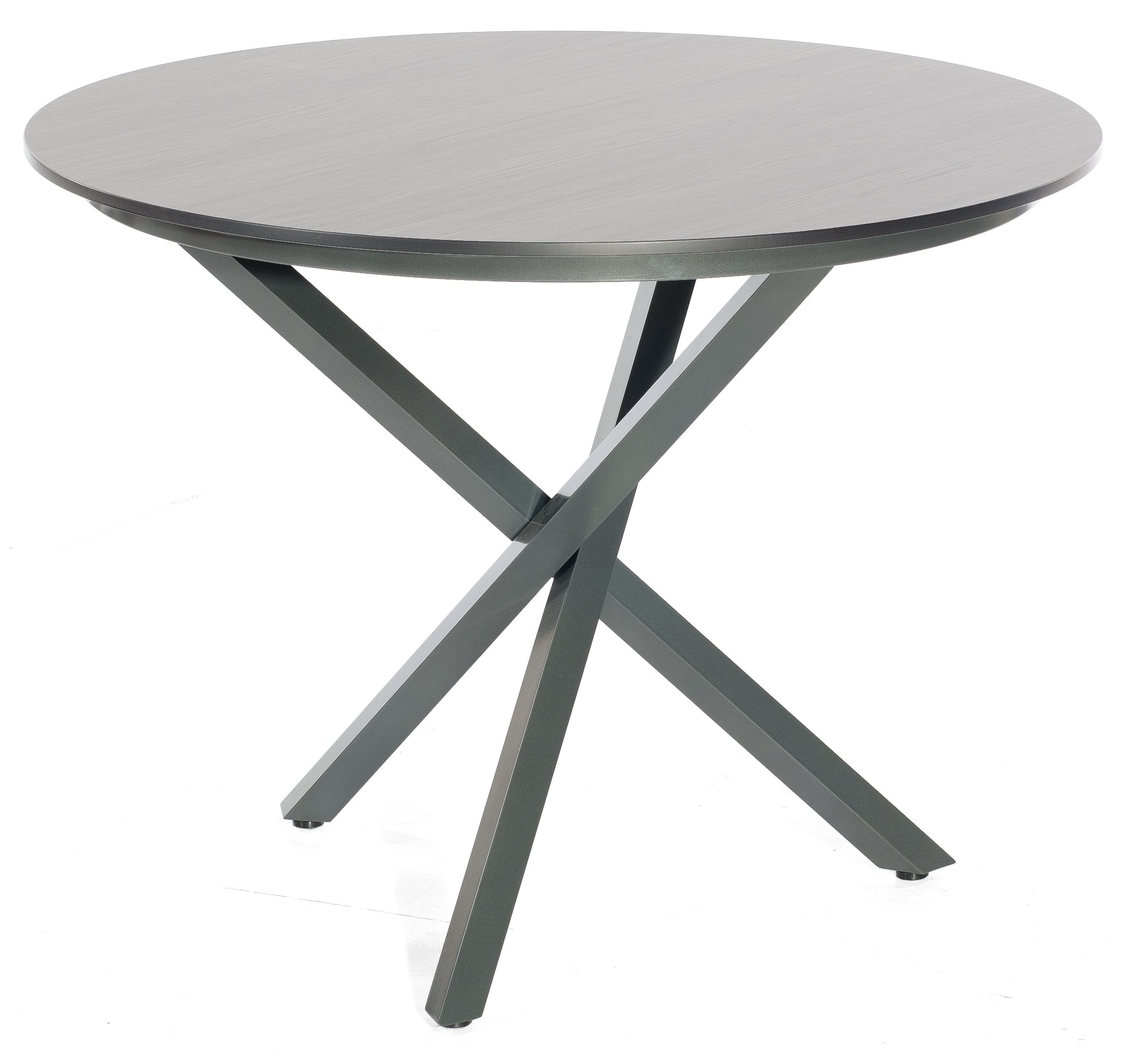 runder Gartentisch Durchmesser 100 cm robust Vintagelook witterungsbeständig