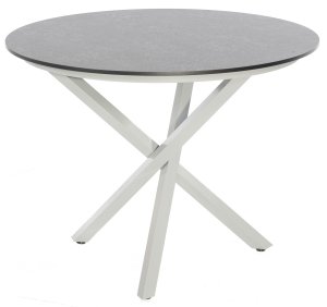 wetterfester Gartentisch mit runder Tischplatte 1 Meter Durchmesser