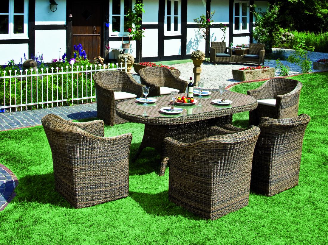witterungsbest&auml;ndige Geflecht-Gartenm&ouml;bel