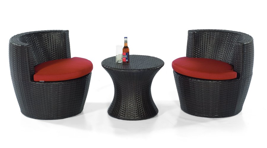 Geflecht-Lounge-Sessel für den Wintergarten