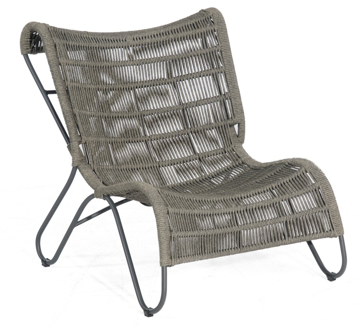 Garten-Relaxsessel mit niedriger Sitzhöhe von 30 cm