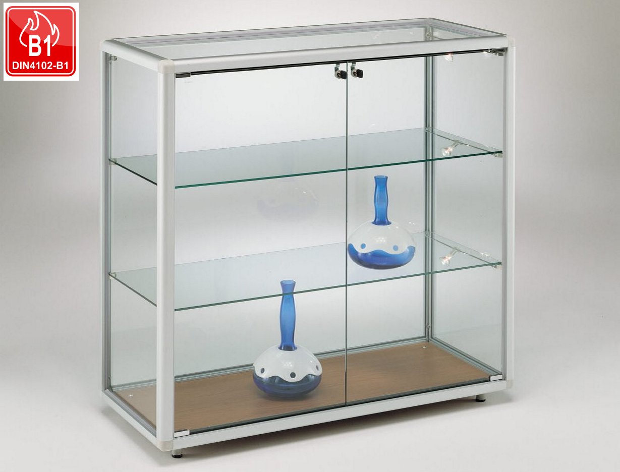 Zertifizierte Brandschutz-Thekenvitrine für öffentliche Einrichtungen