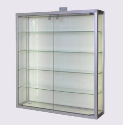 Hängevitrine schattenfreie LED-Beleuchtung