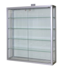 Hängevitrine abschließbare Sicherheitsglas-Drehflügeltüren