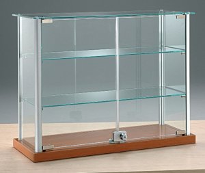 kleine Kleinteile-Vitrine zur Tischaufstellung