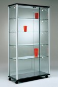 staubdichte Standvitrine 99 x 53 x 183 cm